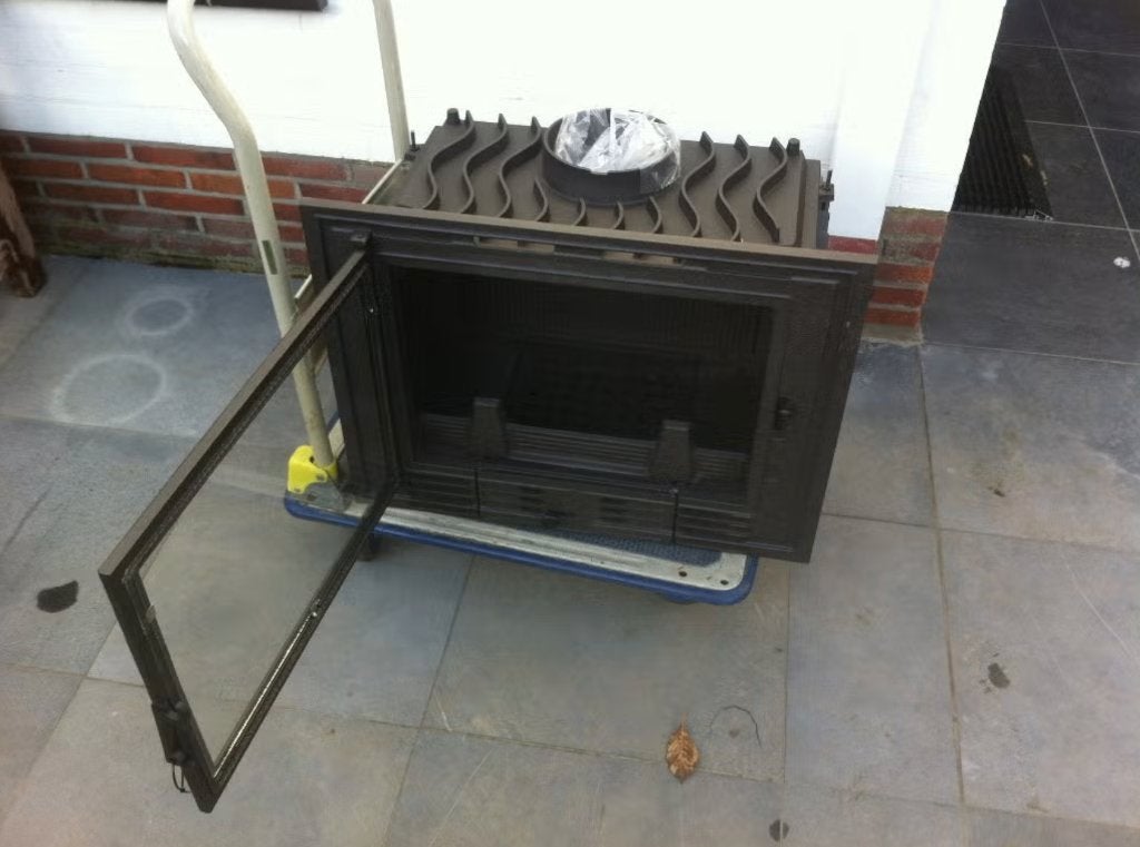 houtkachel / houtcasette / inbouwkachel 8kW, Huis en Inrichting, Ophalen, Gebruikt, Elektrisch, Houtkachel