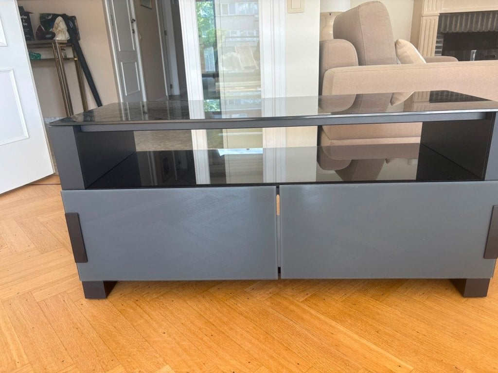 Meuble tv, Ophalen, Gebruikt, Glas, Minder dan 100 cm
