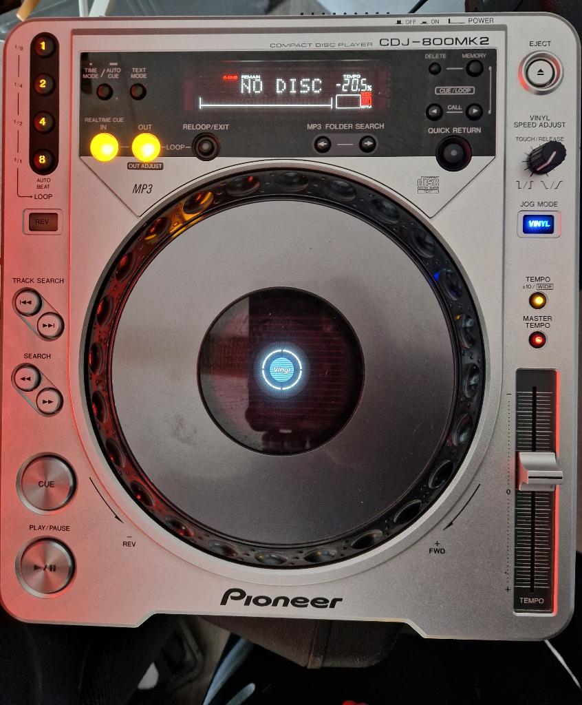 2x Pioneer CDJ-800MK2, Ophalen, Gebruikt, Pioneer
