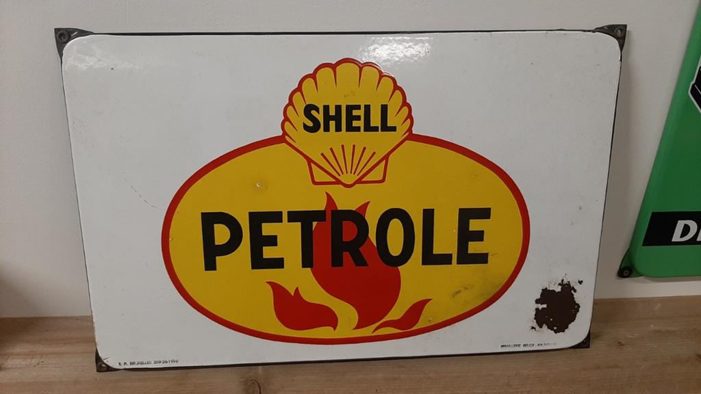 Shell emaille, Ophalen of Verzenden