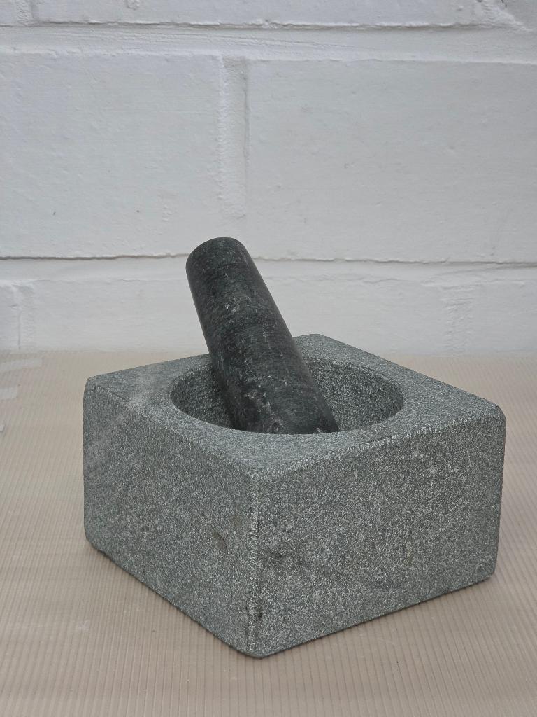 Mortier en granit avec pilon, Enlèvement ou Envoi, Neuf