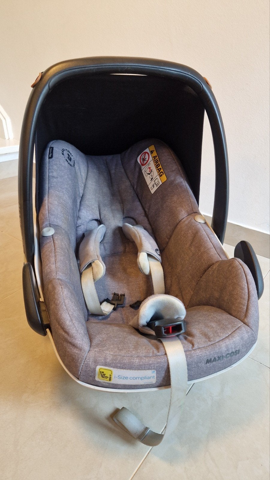 Maxi-Cosi Pebble Plus + newborn inleg, Ophalen, Maxi-Cosi
