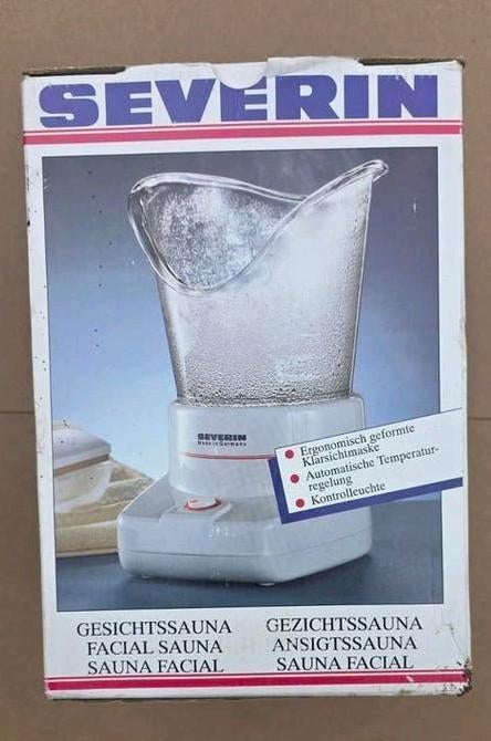 Severin Gezichtssauna / Facial Sauna – Compleet met doos & h, Ophalen of Verzenden, Zo goed als nieuw, Fins of Traditioneel, Accessoires