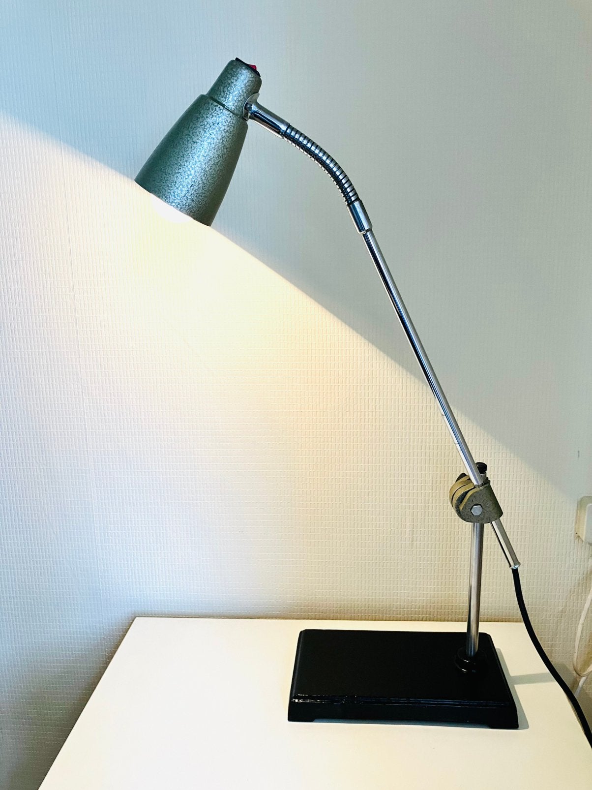 VINTAGE 50’s BUREAU LAMP VAN “RINALDO BERTONI” (Zie Beschr.), Enlèvement ou Envoi