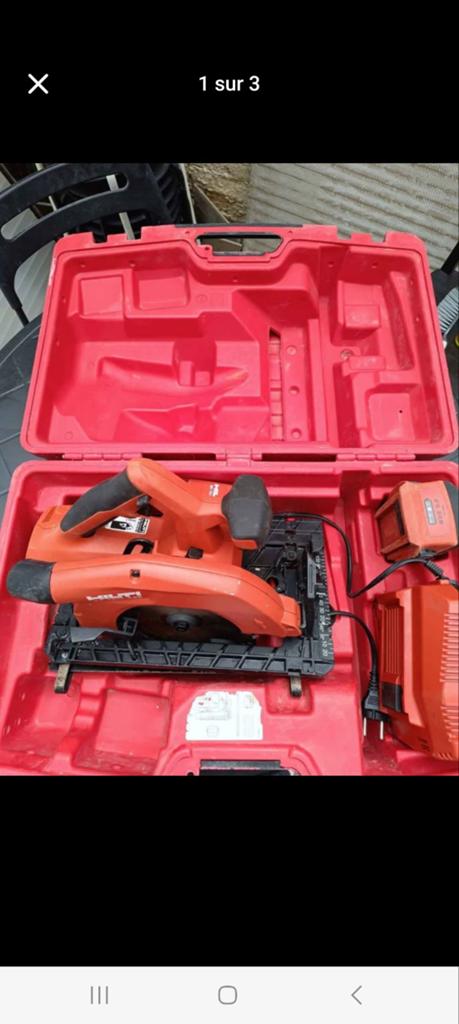 Scie circulaire Hilti SC 70W-A22 complète, Doe-het-zelf en Bouw, Ophalen of Verzenden