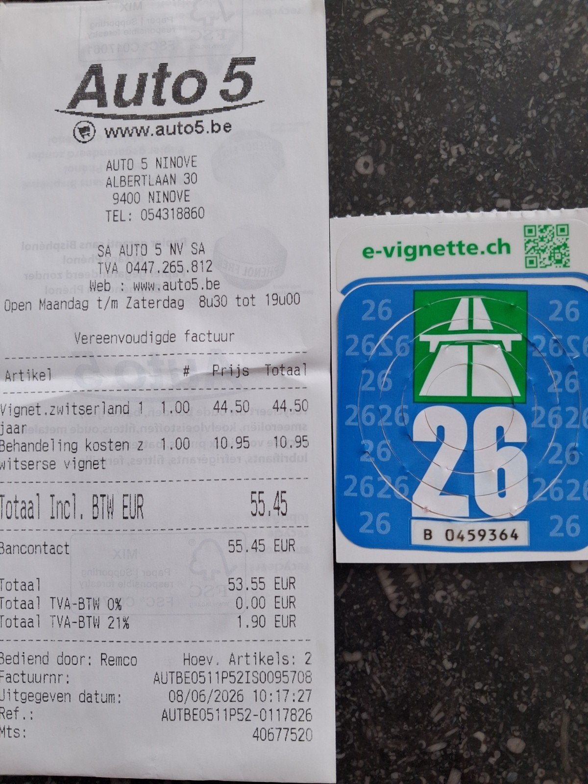 vignet zwitserland, Tickets & Billets, Vignettes automobiles