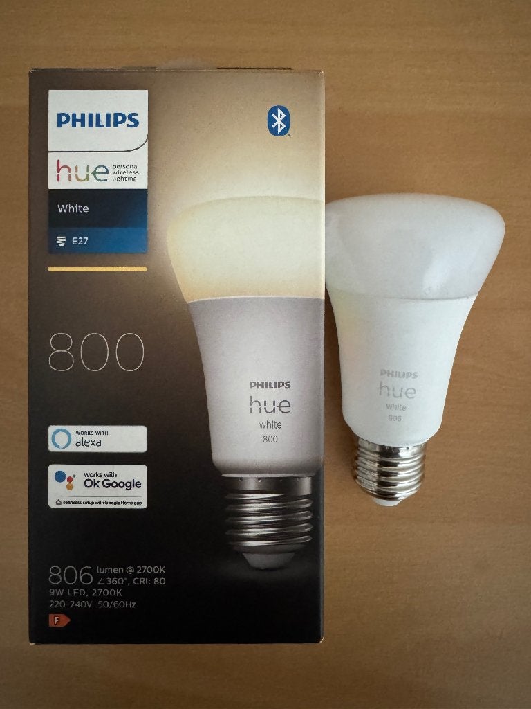 Philips Hue White E27 800 lumen Bluetooth (1-pack), Led-lamp, Philips Hue, Zo goed als nieuw, Minder dan 10 watt