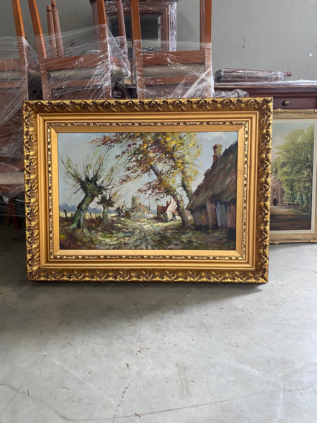 prachtige antieke olieverfschilderijen in gouden kaders, Antiek en Kunst, Ophalen