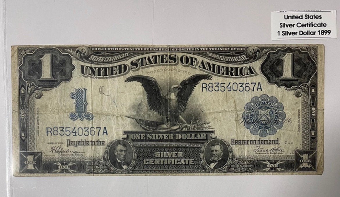 Billet USA 1 silver dollar 1899, Enlèvement ou Envoi, Amérique du Nord, Billets en vrac