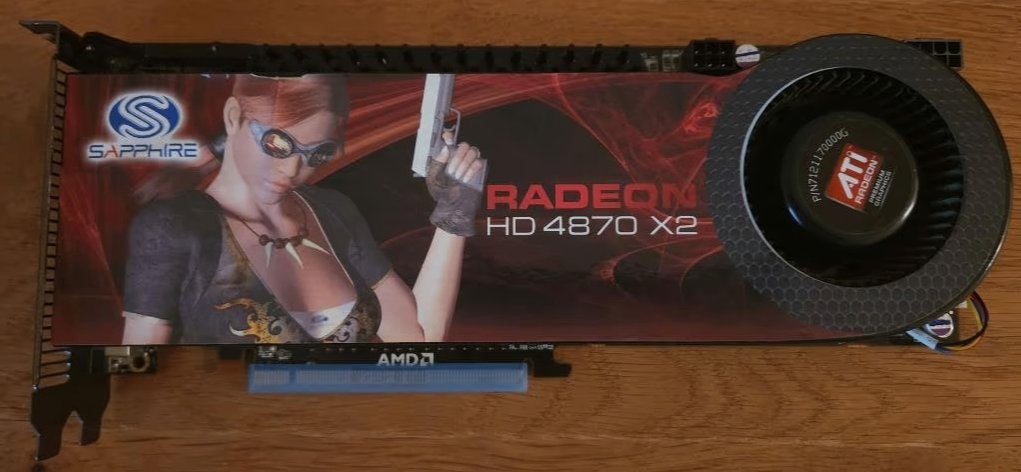 ATI Radeon HD 4870 X2, AMD, PCI Express 2, Comme neuf, GDDR5