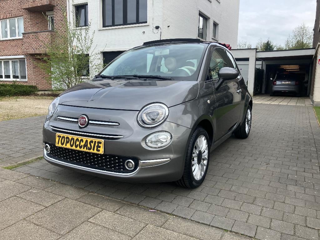 FIAT 500 CABRIO - TOPSTAAT -58.000 KM -VELE OPTIES  10.450 €, Autos, 1242 cm³, Argent ou Gris, Achat, Euro 6