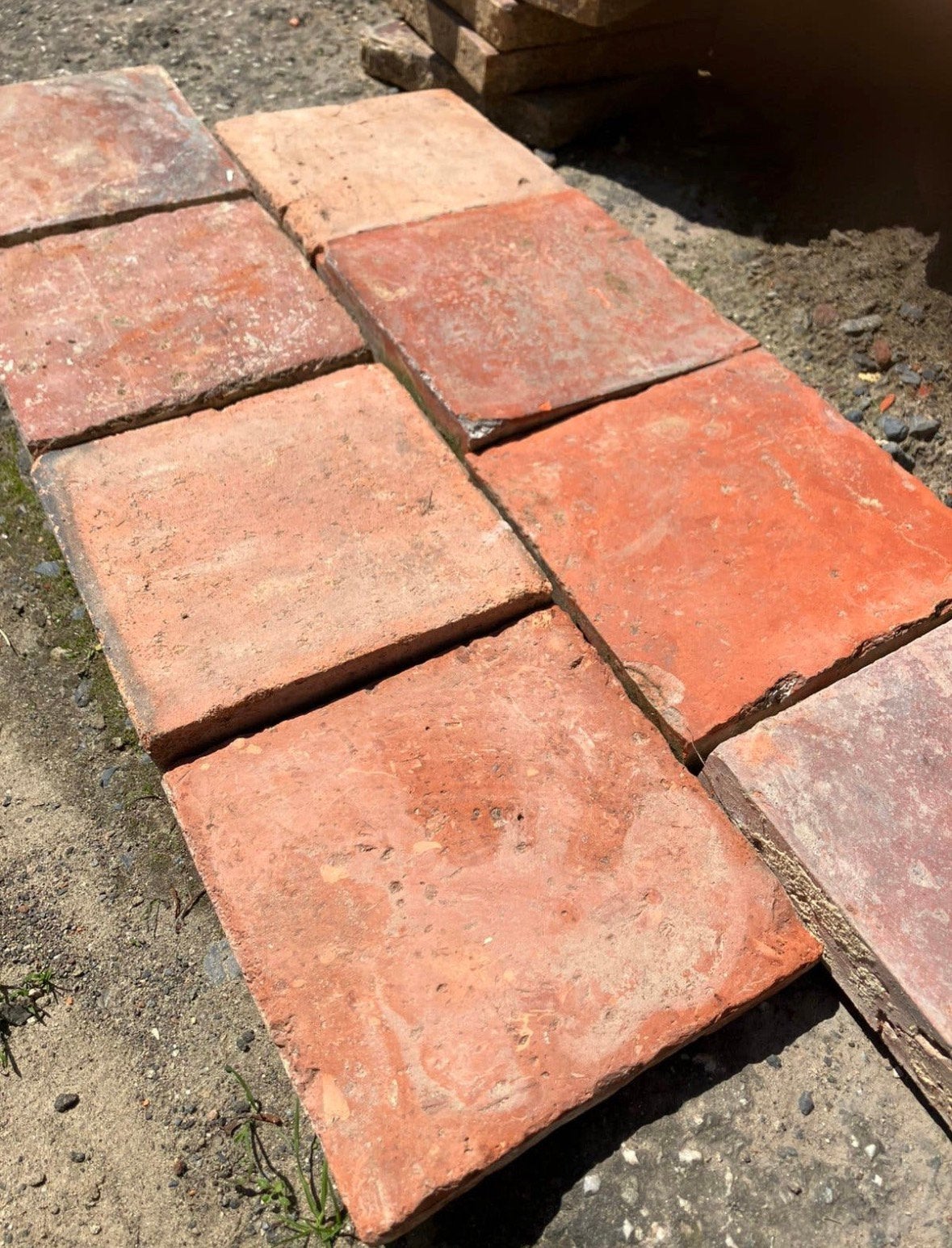 Lot Antieke terracotta tegels. Voor info BELLEN 0474220705, Ophalen