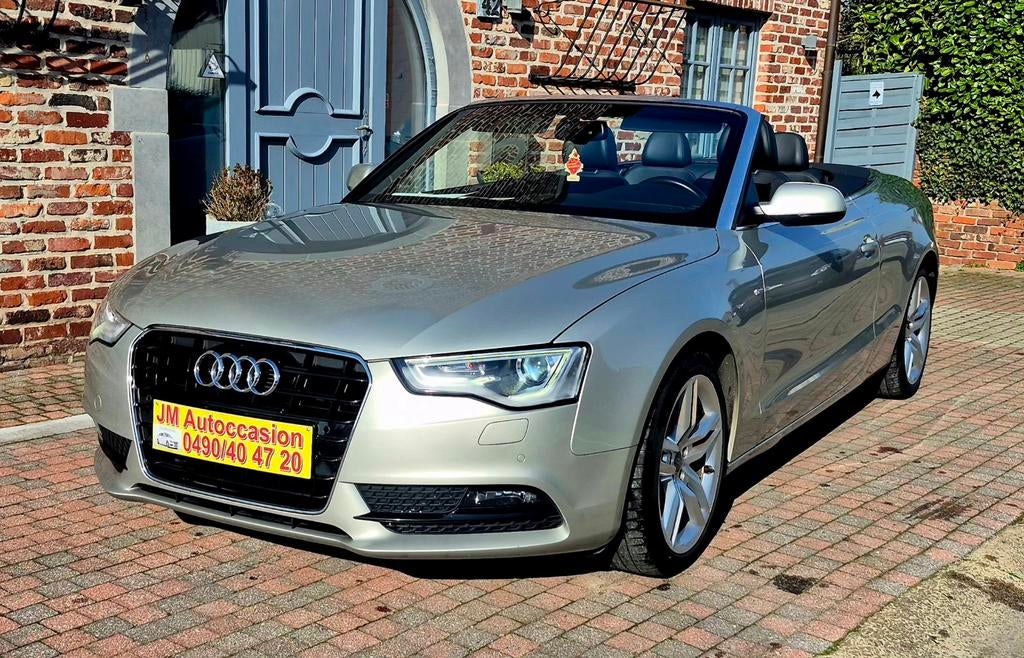 Audi a5 s-line cabriolet 2.0 tdi 180ch, Auto's, Audi, Automaat, Zwart, 4 cilinders, Cabriolet