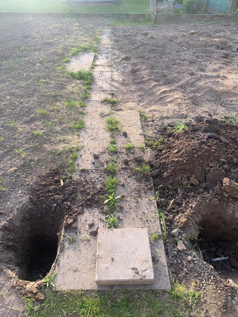 Betontegels 30x30x4,5cm, Ophalen, Gebruikt, Overige typen, 10 m² of meer