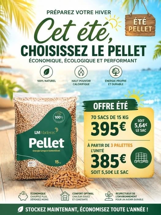 palette pellet 100% résineux paiement a la livraison., Jardin & Terrasse, Jardin & Terrasse Autre, Neuf, Envoi