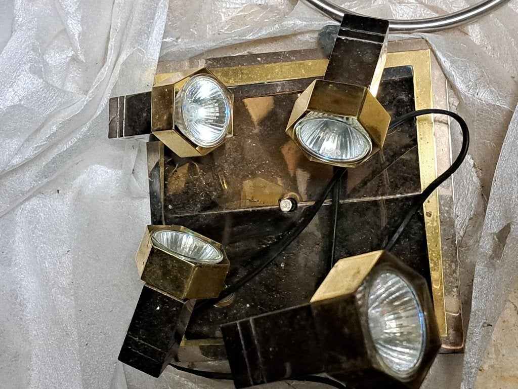 plafonnier à éclairage ponctuel, Maison & Meubles, Lampes | Lustres, Autres culots, Enlèvement, Utilisé, Métal