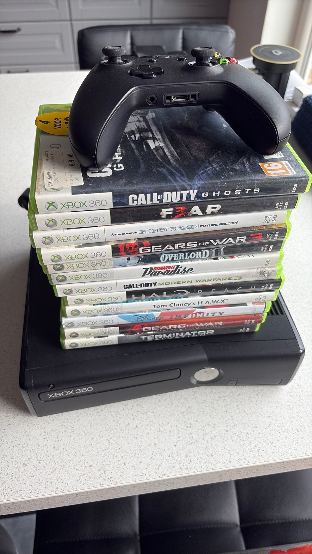 Xbox360 met games en console, Games en Spelcomputers, Ophalen, Zo goed als nieuw, Met games