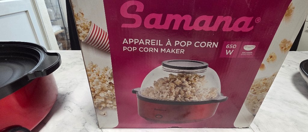 Popcorn maker, Ophalen, Gebruikt