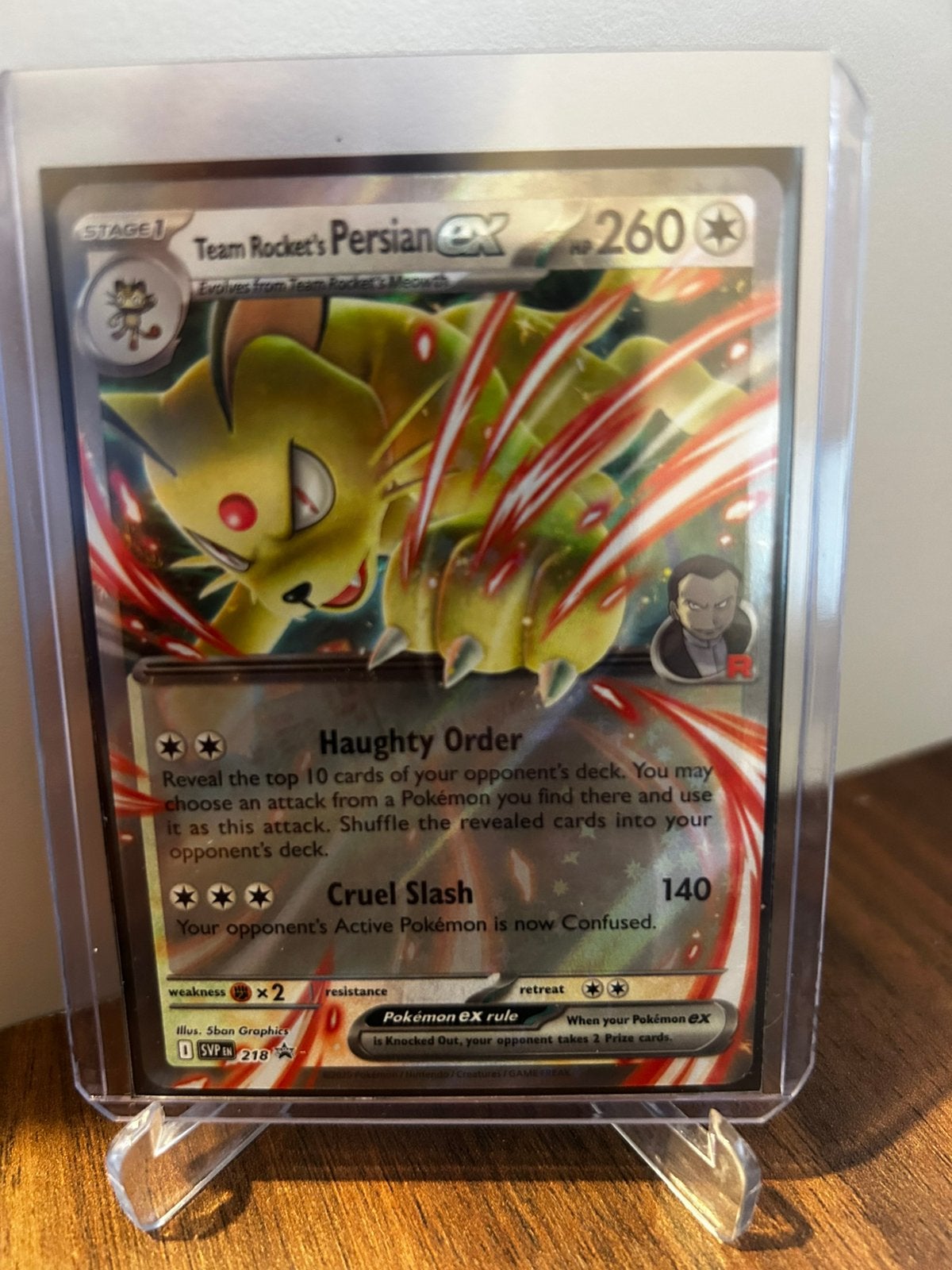 Pokemon persian ex promo, Ophalen of Verzenden, Zo goed als nieuw, Booster