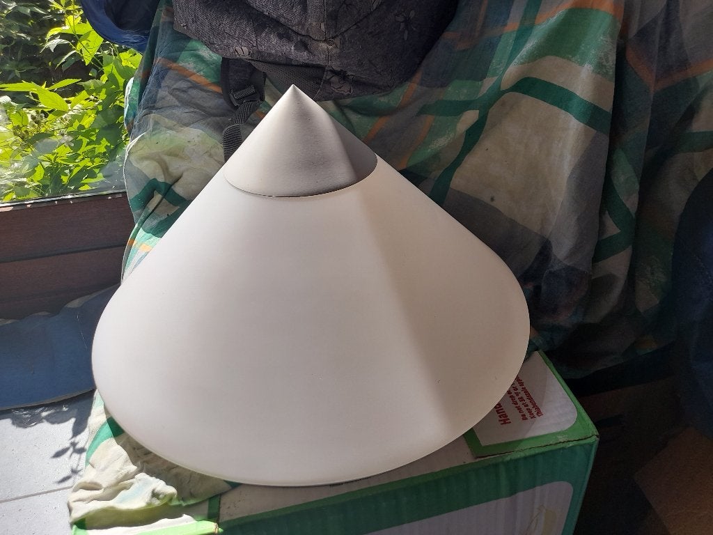 Plafondlamp, Plafonnier, groot, vintage, Glashütte Limburg, Ophalen, Design, E27 (groot), Zo goed als nieuw