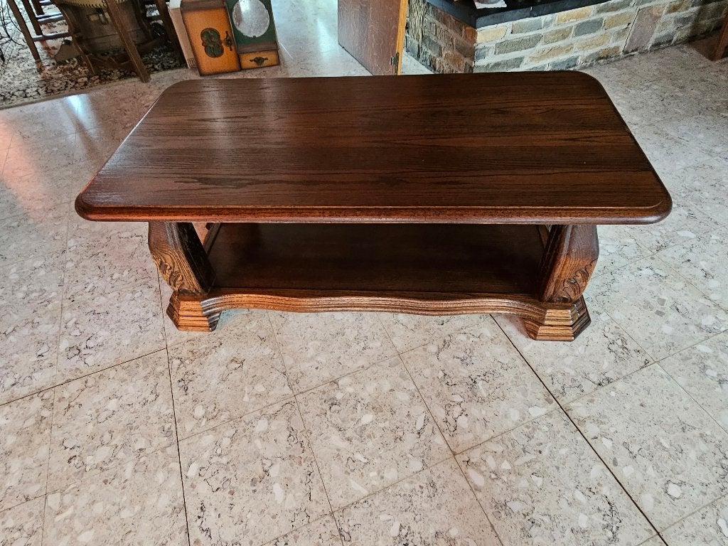 salontafel, Huis en Inrichting, Tafels | Salontafels, Ophalen, 100 tot 150 cm, Eikenhout, 50 tot 100 cm