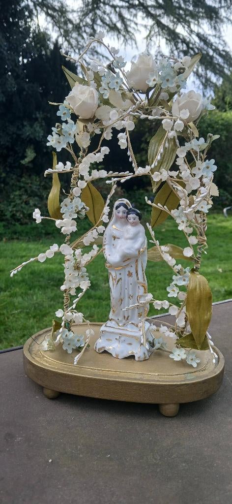 Antieke madonna , Vieux Bruxelles, Ophalen of Verzenden