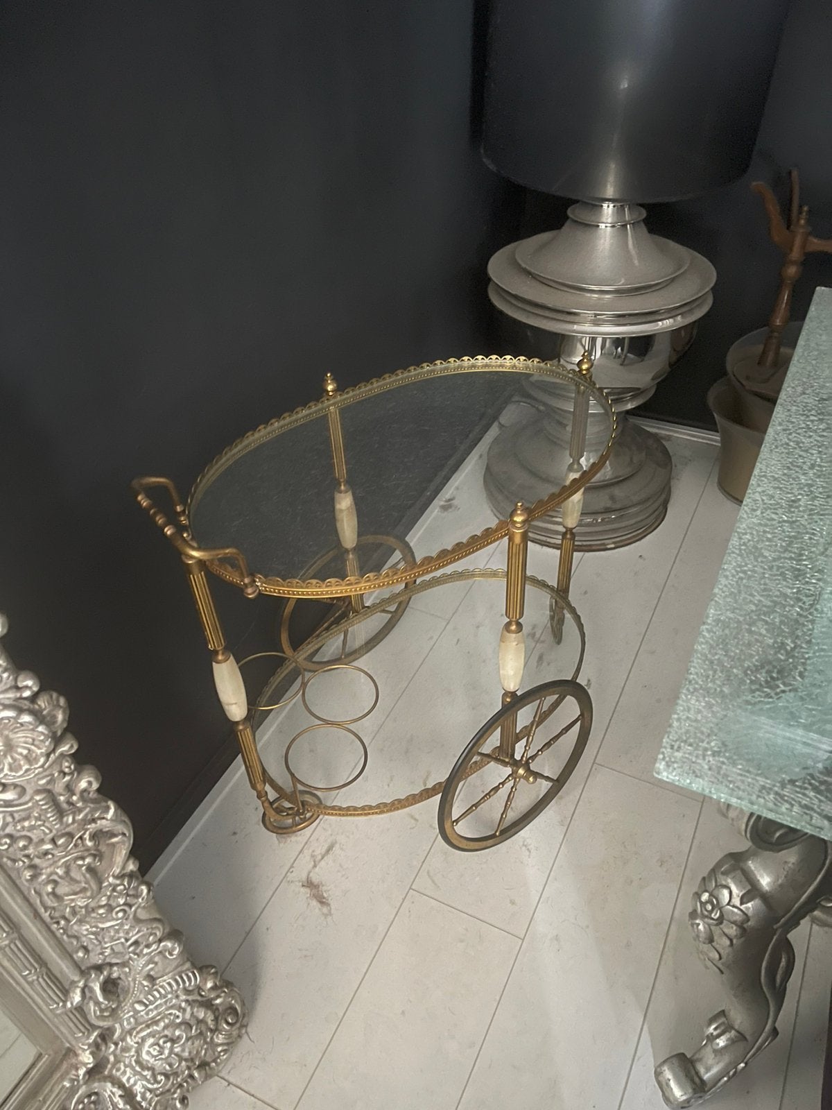 Antiek butler karretje, Maison & Meubles, Accessoires pour la Maison | Étagères, Enlèvement, Comme neuf