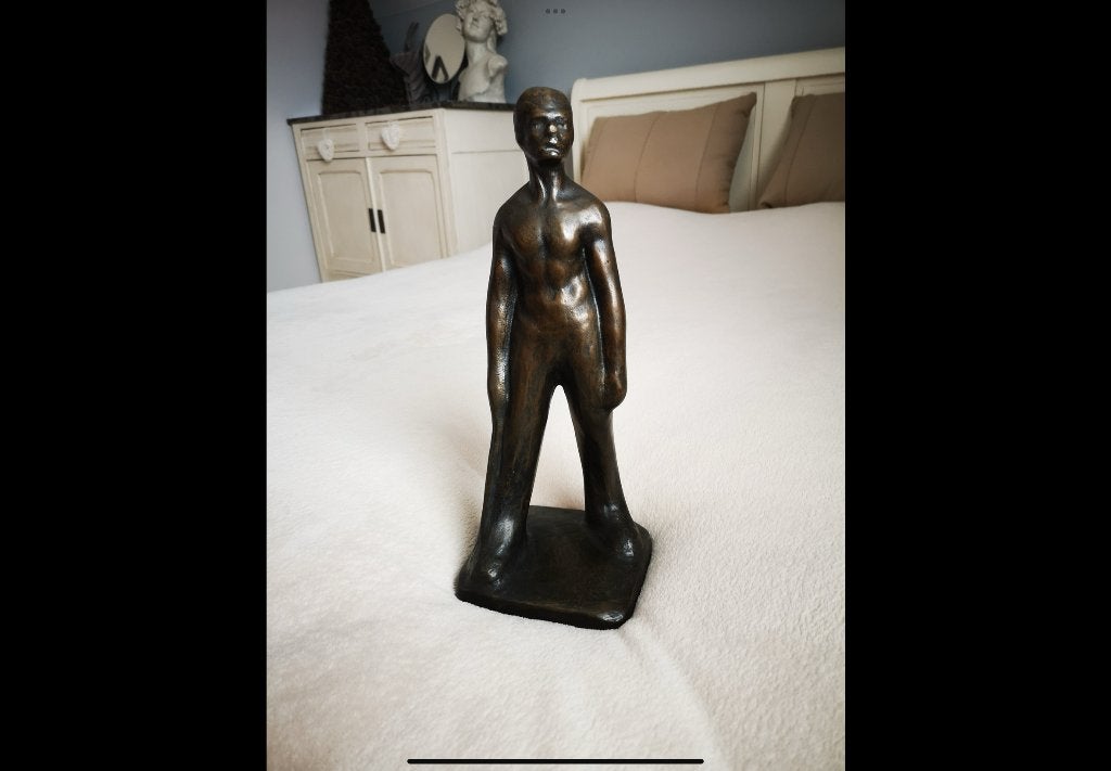 Statue bronze massif, Antiquités & Art, Enlèvement, Bronze