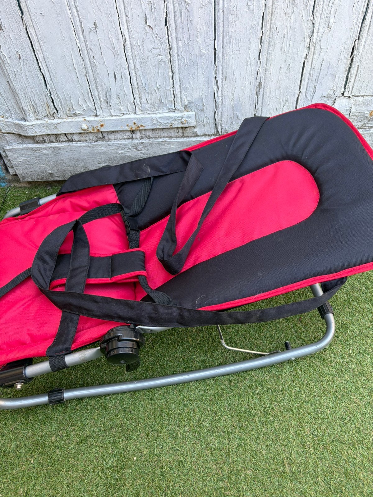 Wipstoel zwart/rood, verstelbaar, Kinderen en Baby's, Ophalen, Zo goed als nieuw, Wipstoel, Verstelbaar