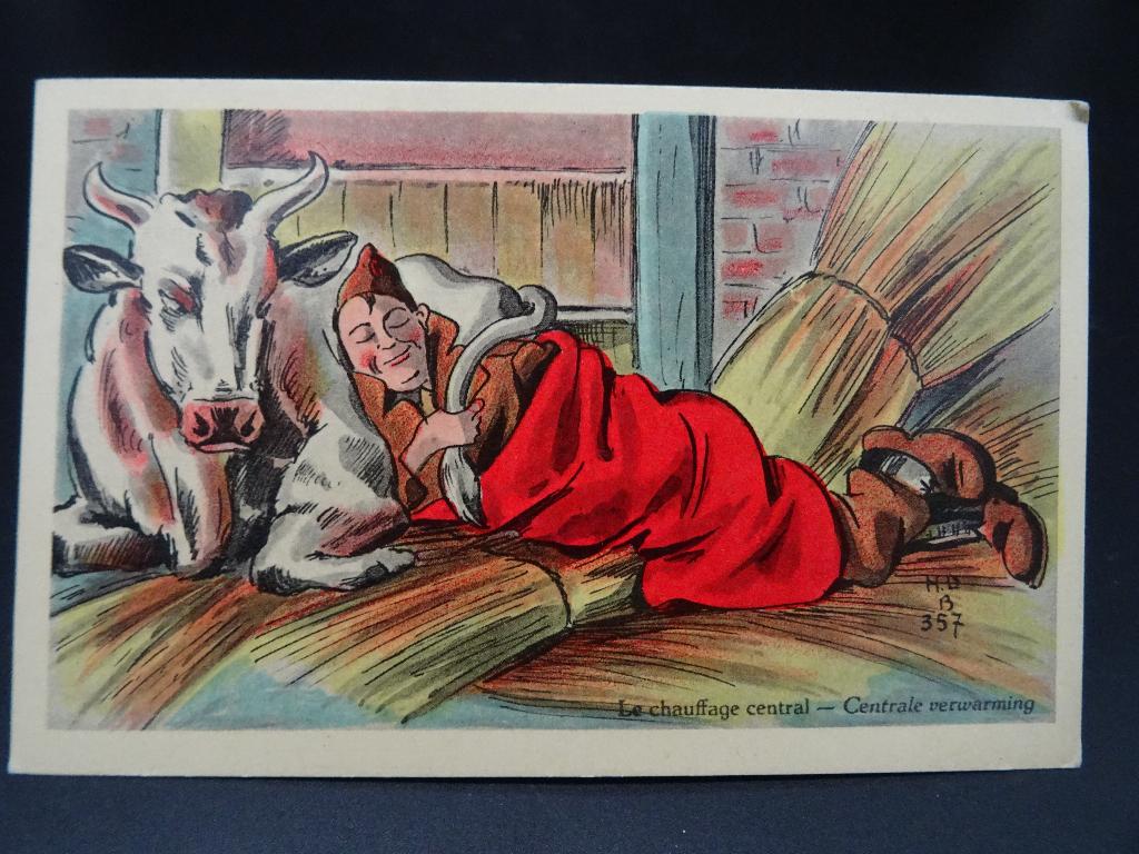 Belgische postkaart wo2 (641/5), Ophalen of Verzenden, Overige soorten, Overige typen