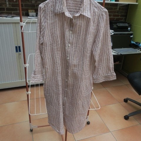 Kleedje nieuw lichtbruin linnen Camicetta Snob mt 40 (it 44), Maat 38/40 (M), Camicetta Snob, Bruin, Nieuw