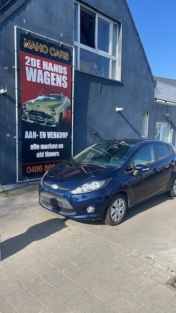 Ford Fiesta 1.6 Diesel euro5 Mag in LEZ Airco, Auto's, Euro 5, Blauw, Bedrijf, Fiësta