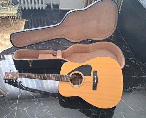 yamaha guitare vintage avec son étui très bon état, Enlèvement ou Envoi, Comme neuf