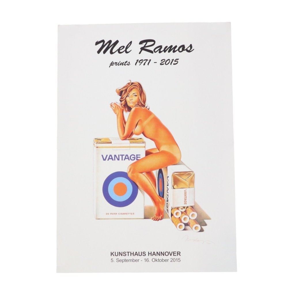 Mel Ramos Pop Art Originele Poster Vantage 2015, Ophalen of Verzenden, Gebruikt, Rechthoekig Staand, Overige onderwerpen