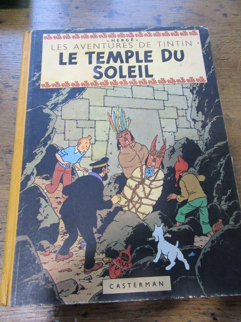 album Tintin Le temple du soleil B4 Année 1950, Livres, Une BD, Enlèvement, Utilisé, Hergé