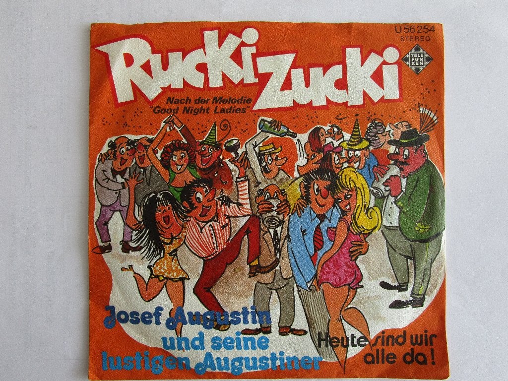 Josef Augustin & lustigen augustiner : Rucki zucki. 1973, CD & DVD, Enlèvement ou Envoi, 7 inch, Schlager, Pochette photo