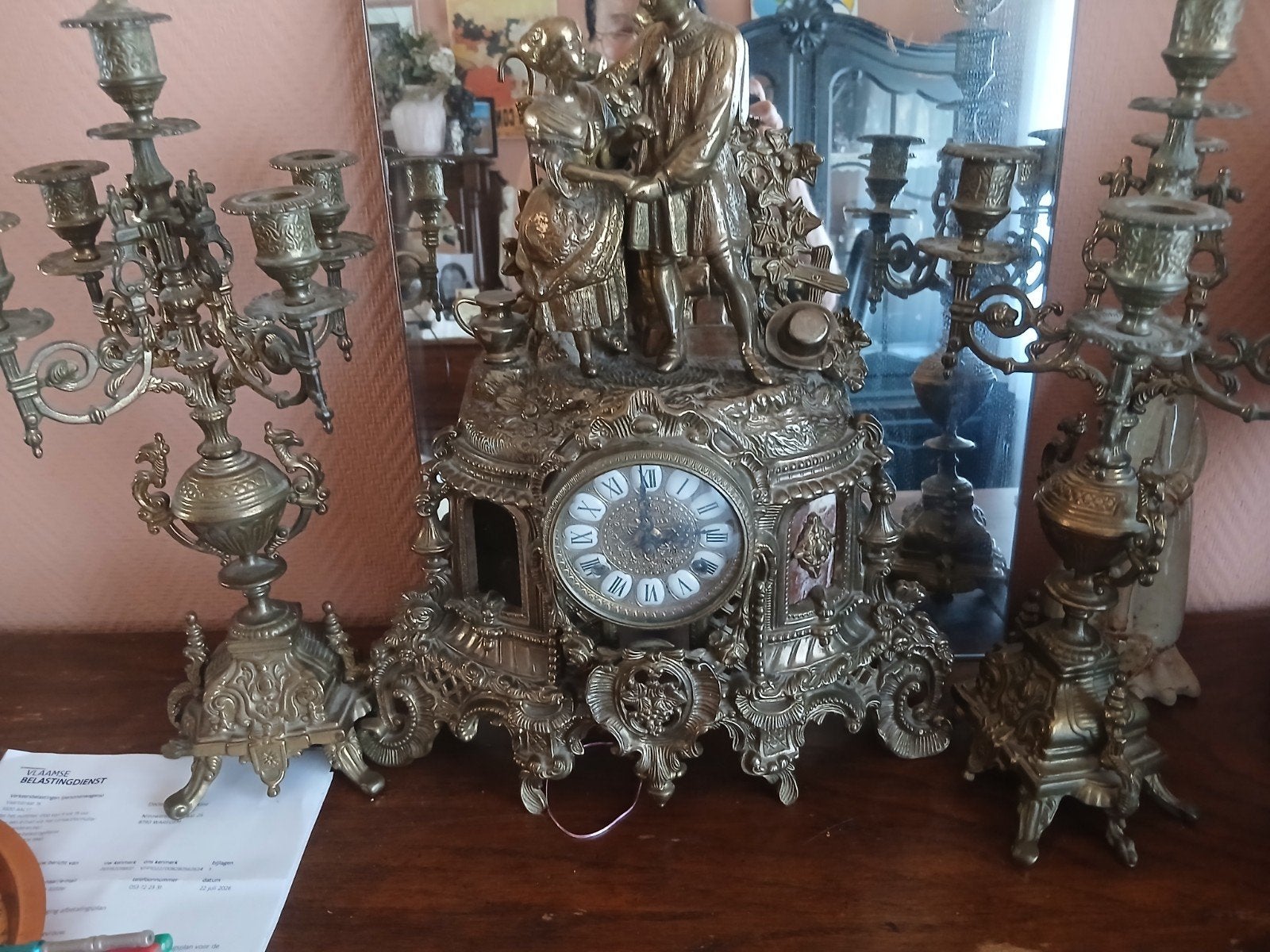 schouwgarnituur geen sleutel bij dit is mijn minimumprijs, Ophalen