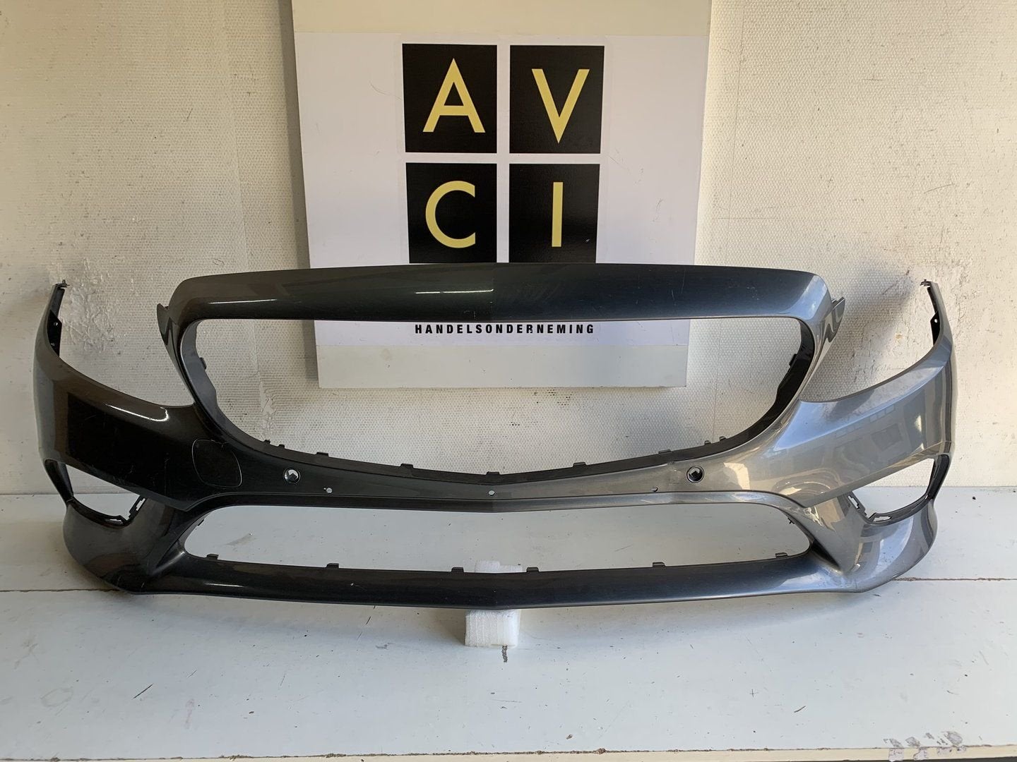 Mercedes C klas W205 facelift voorbumper bumper A2058851101, Gebruikt, -, Voor, Ophalen of Verzenden