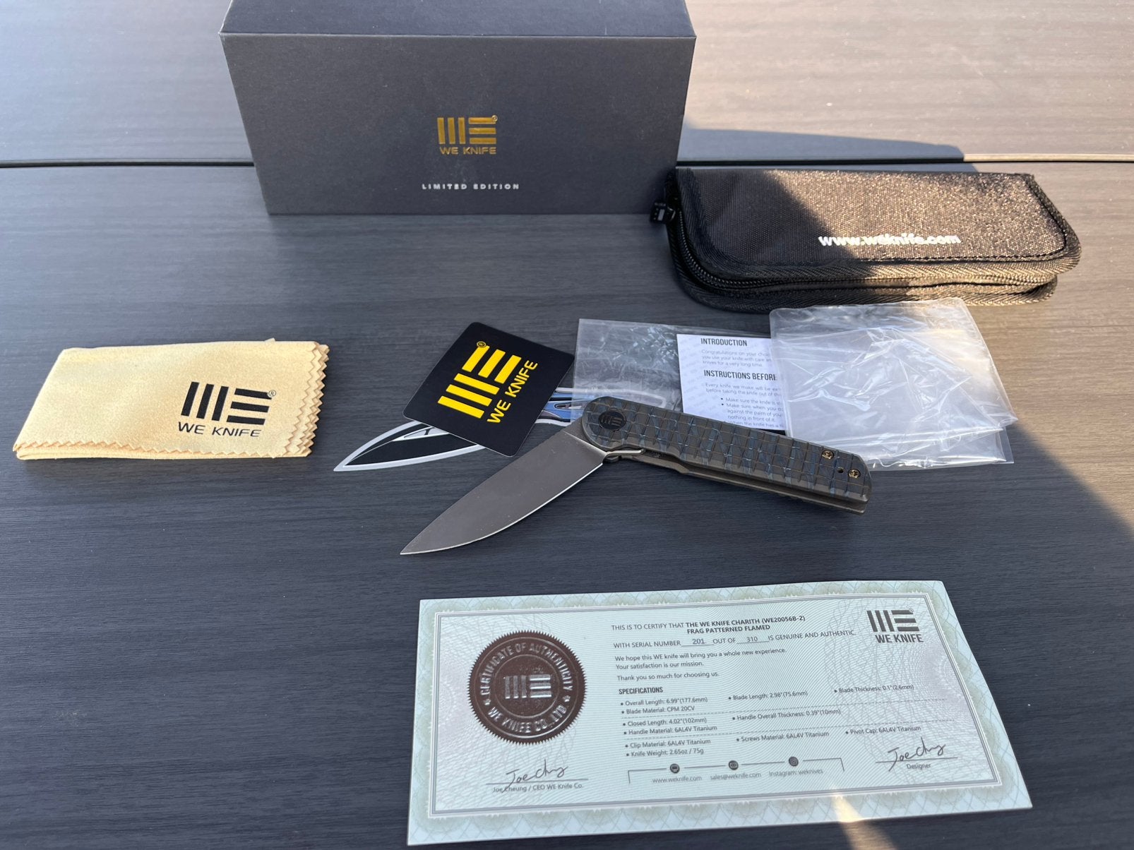 We Knife Charith gelimiteerde editie 201/310, Ophalen of Verzenden