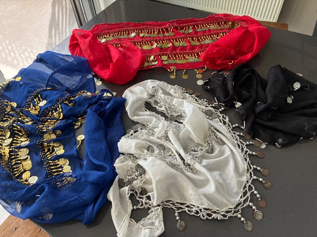 Sjaal buikdansen, Hobby & Loisirs créatifs, Costumes, Matériel de théâtre & Jeux de rôle, Enlèvement, Comme neuf, Autres types