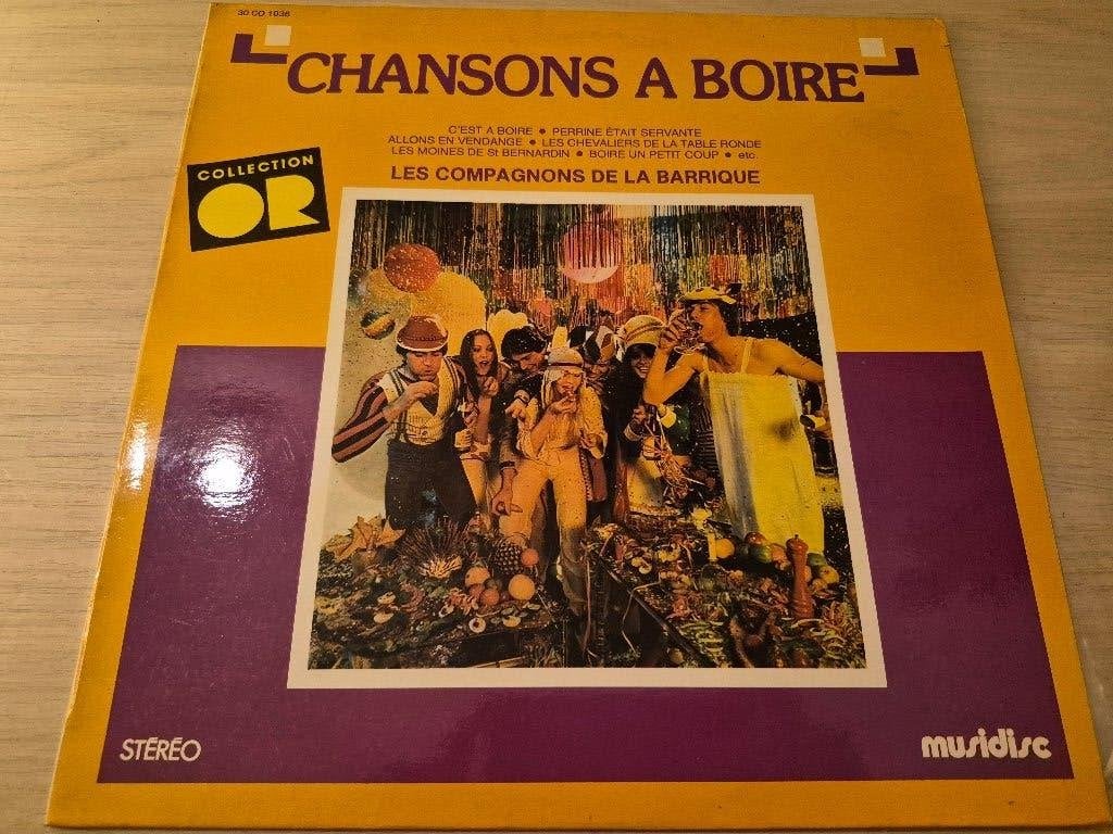 Disques vinyl 33 tours chansons a boire, Enlèvement ou Envoi, Comme neuf, Pop
