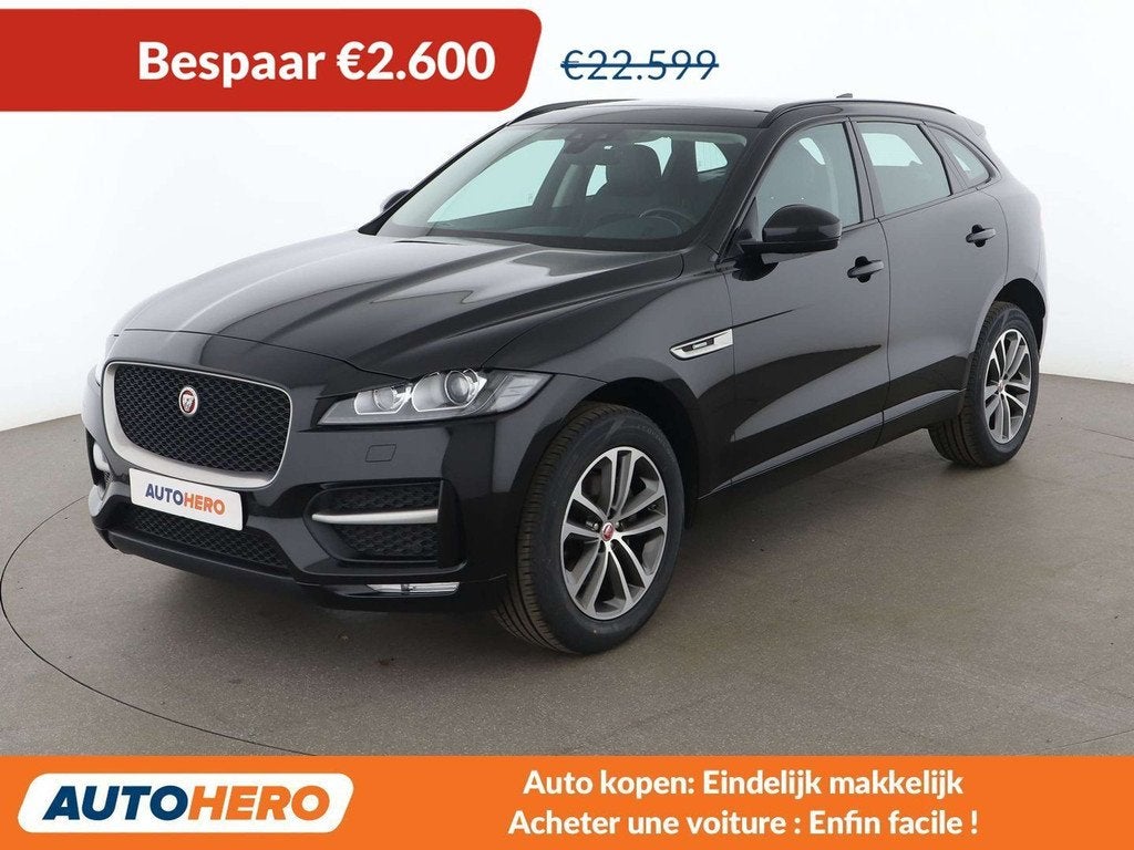 Jaguar F-Pace 20d R-Sport AWD (bj 2020, automaat), Auto's, Jaguar, Automaat, Zwart, 132 kW, Te koop