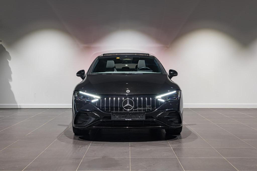 Mercedes-Benz EQE 43 AMG 4MATIC PANO+ DIGITAL LIGHT+ PTS+ AM, Automaat, 4 deurs, Stof, Zwart