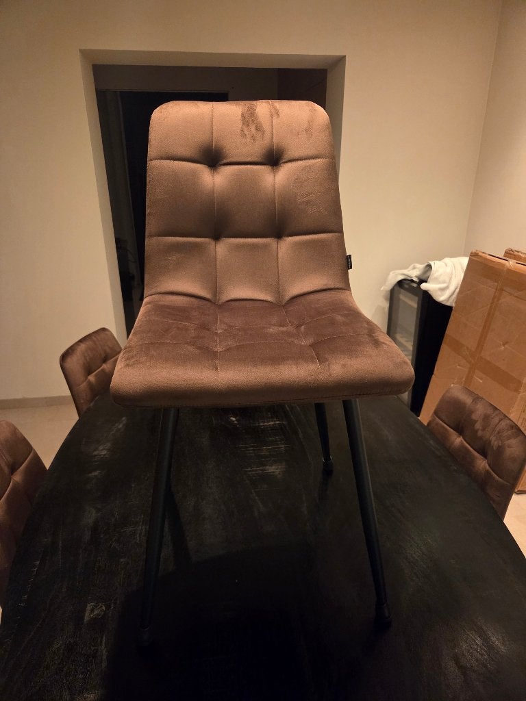eettafelstoelen, Ophalen, Bruin, Nieuw, Vier