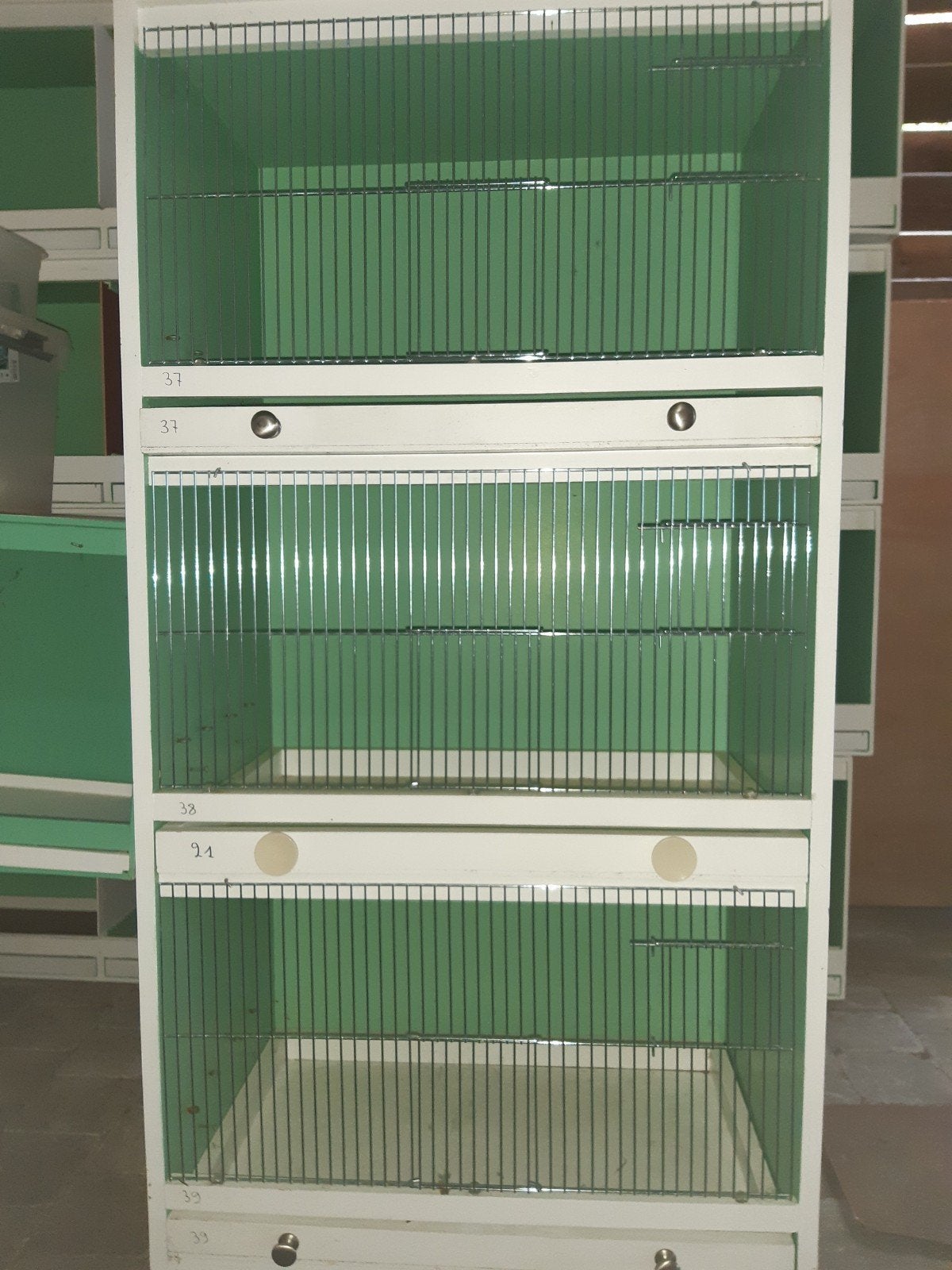 3-delige kweekkooi, Animaux & Accessoires, Oiseaux | Cages & Volières, Bois, Enlèvement