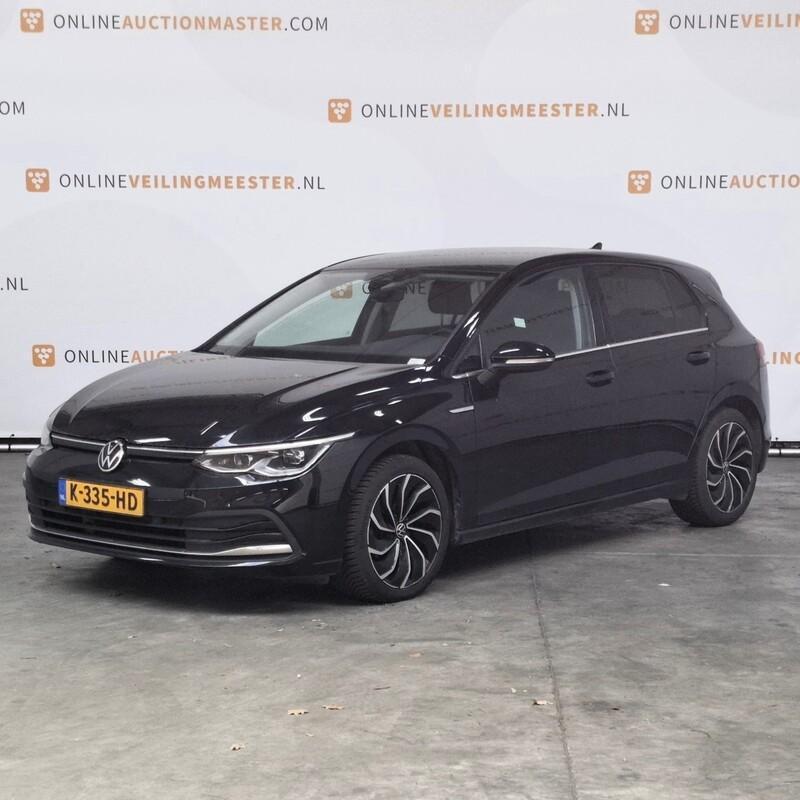 Personenauto, Volkswagen, Golf, 2.0 TDI Style, 2020, Auto's, 730 kg, 4 cilinders, Adaptive Cruise Control, Zwart