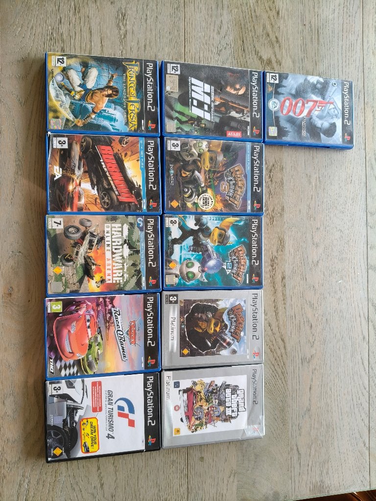 Playstation 2 + games, Games en Spelcomputers, Spelcomputers | Sony PlayStation 2, Ophalen, Met 3 controllers of meer, Gebruikt