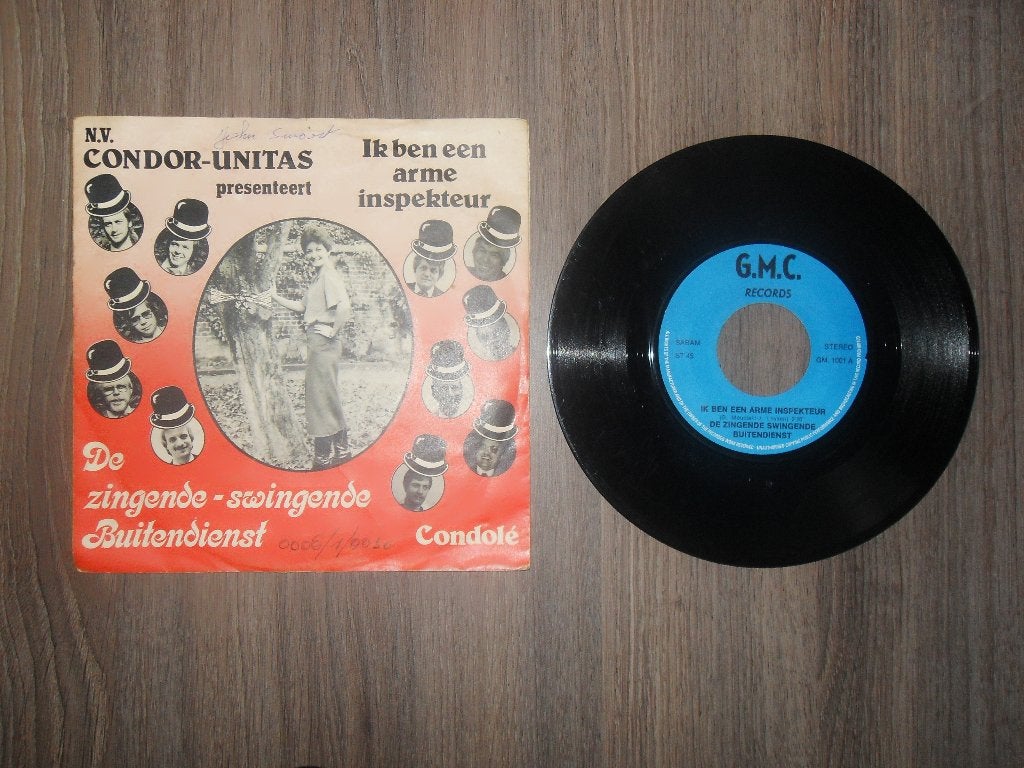 De zingende-swingende buitendienst - Ik ben een arme, Enlèvement ou Envoi, Utilisé, 7 inch, Chanson réaliste ou Smartlap
