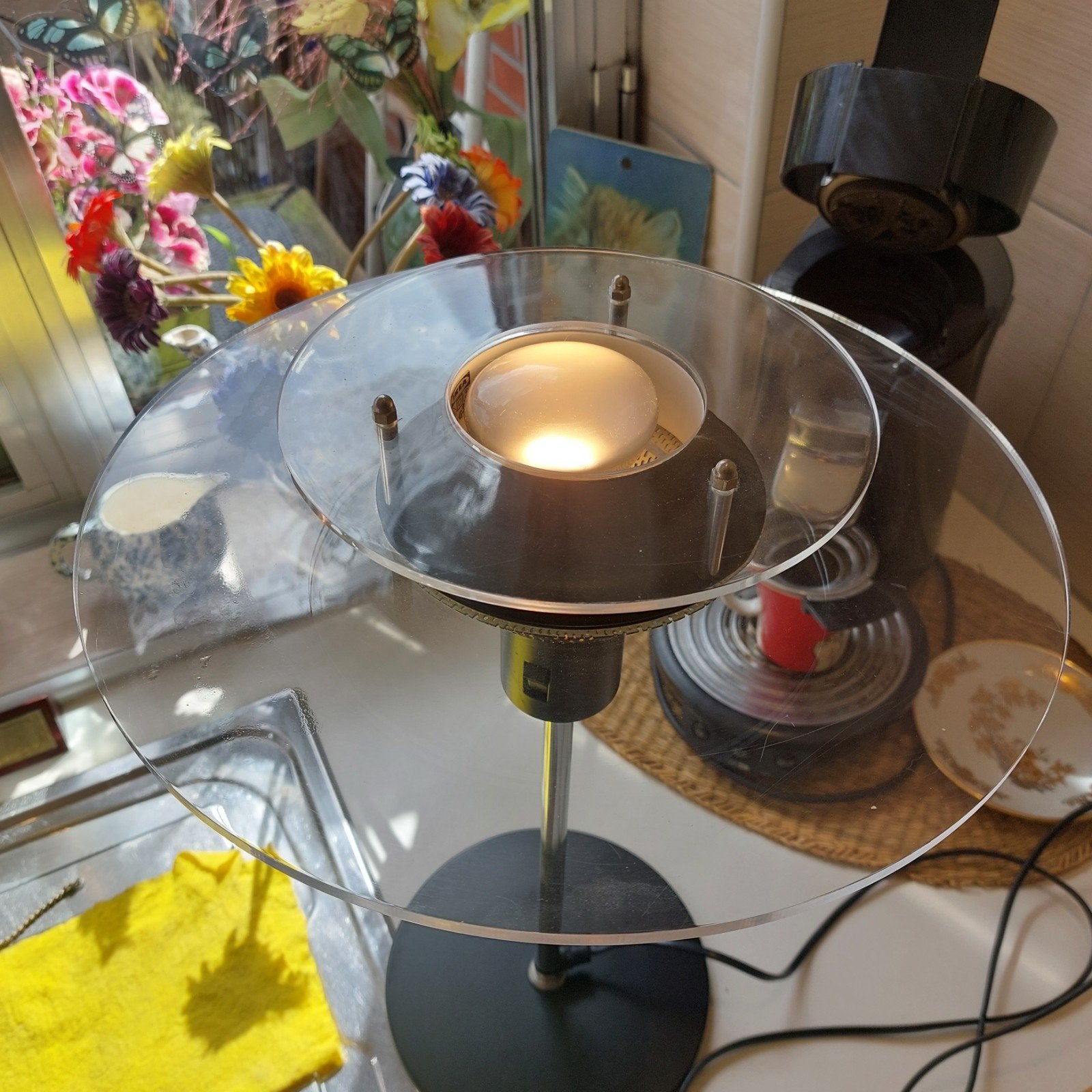 Mooie vintage lamp space age, Antiek en Kunst, Ophalen