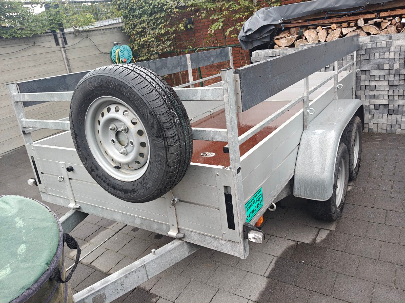 remorque freinée 2500 kg, Enlèvement
